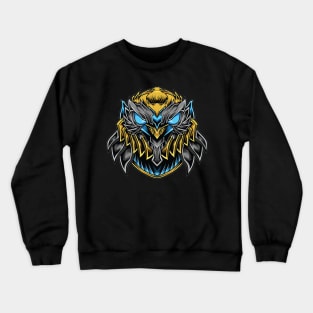 mecha ornament owl head Crewneck Sweatshirt